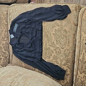 Widow Black Chiffon Blouse